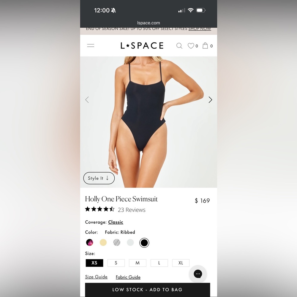 L*Space one piece bathing suit